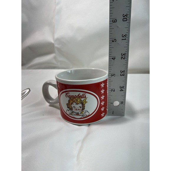 Campbells Soup Mug 2004 VTG Kids Graphic Houston Harvest Coffee‎ Cup With Spoon - Picture 6 of 8